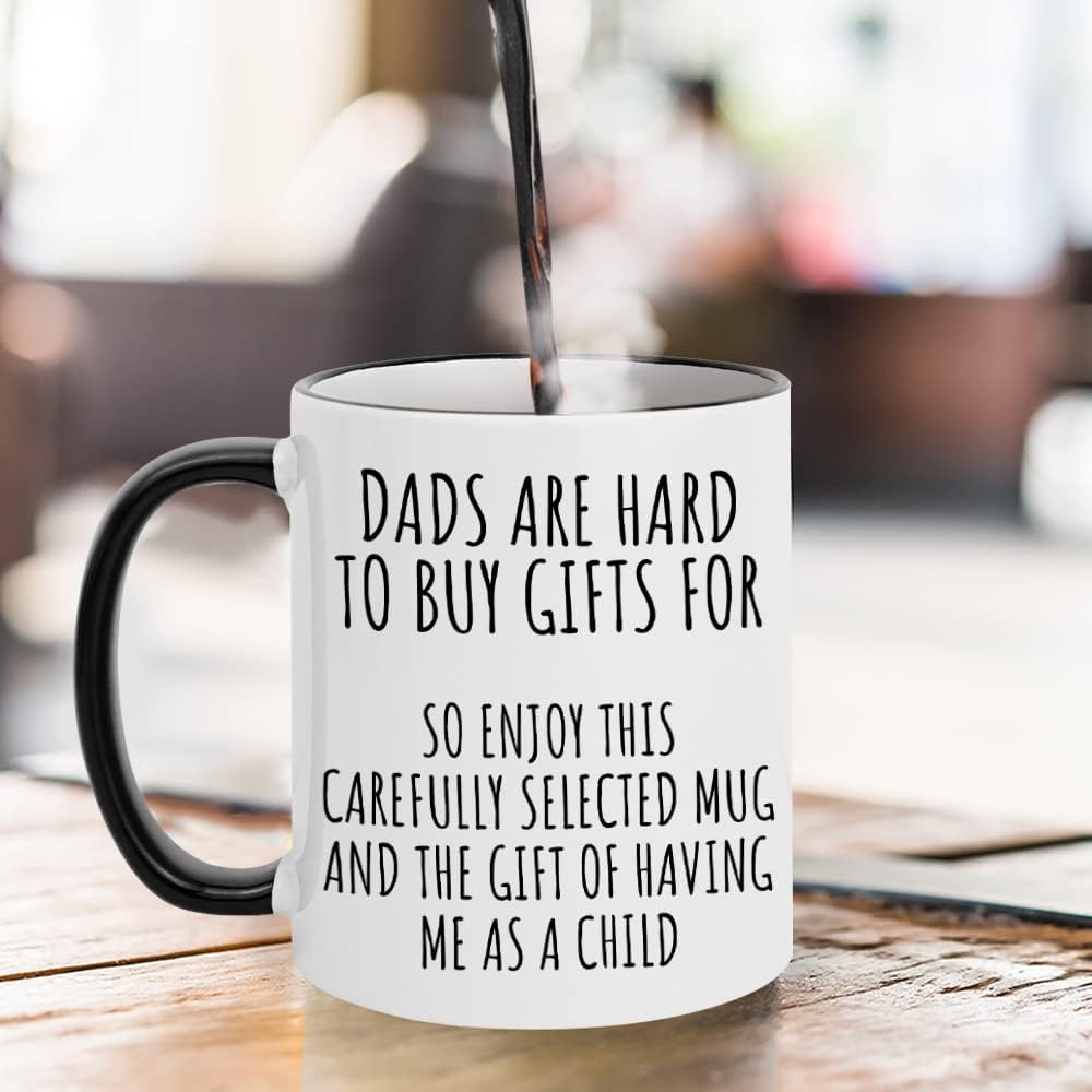 Fatbaby Funny Coffee Mug for Dad,Father's Day Christmas Birthday Gifts for Dad from Daughter Son,father Gifts Tea Cup 11OZ - Image 5