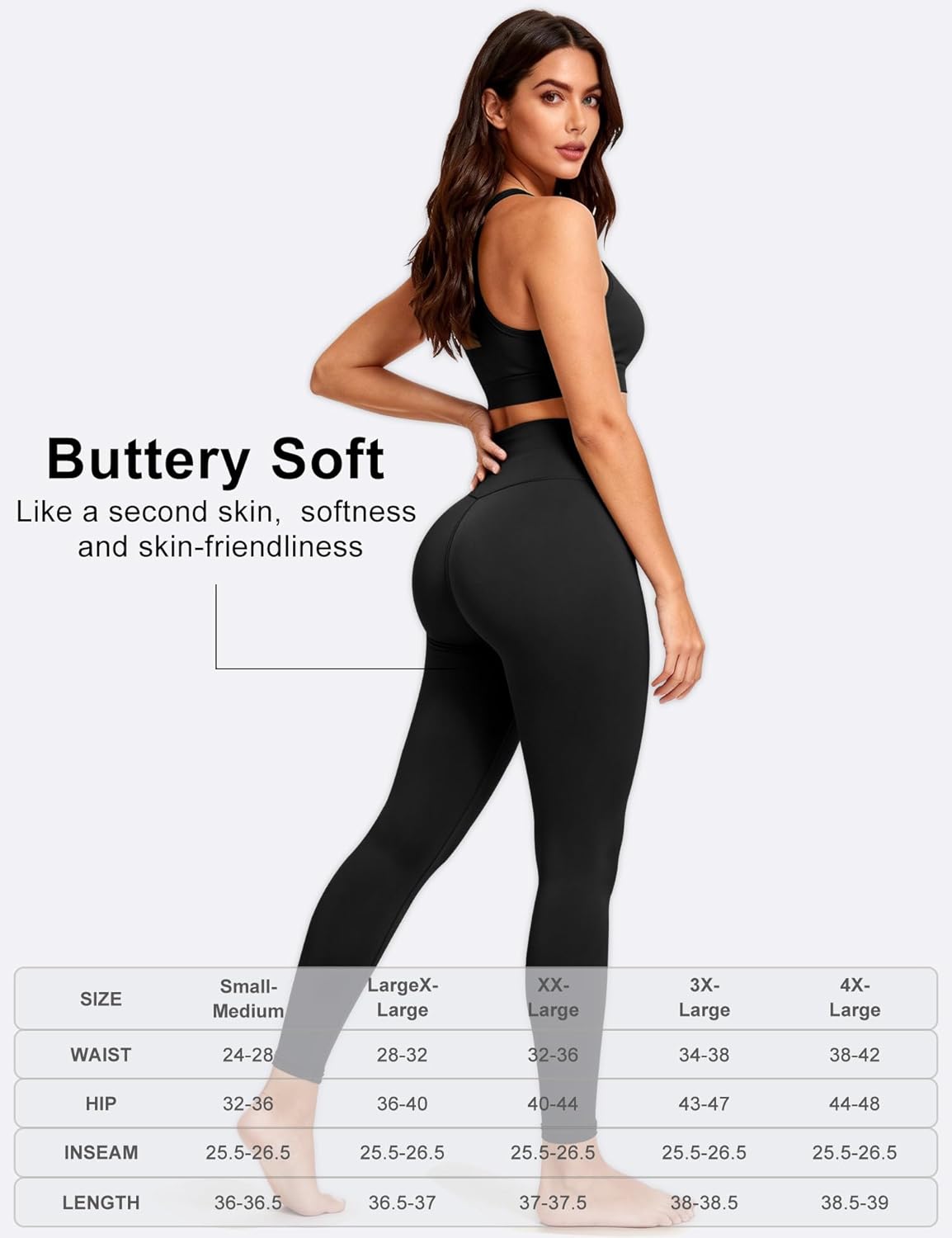 Bluemaple High Waisted Leggings for Women - Tummy Control Pants Non See Through Workout Soft Yoga Pants for Running Plus Size - Image 6