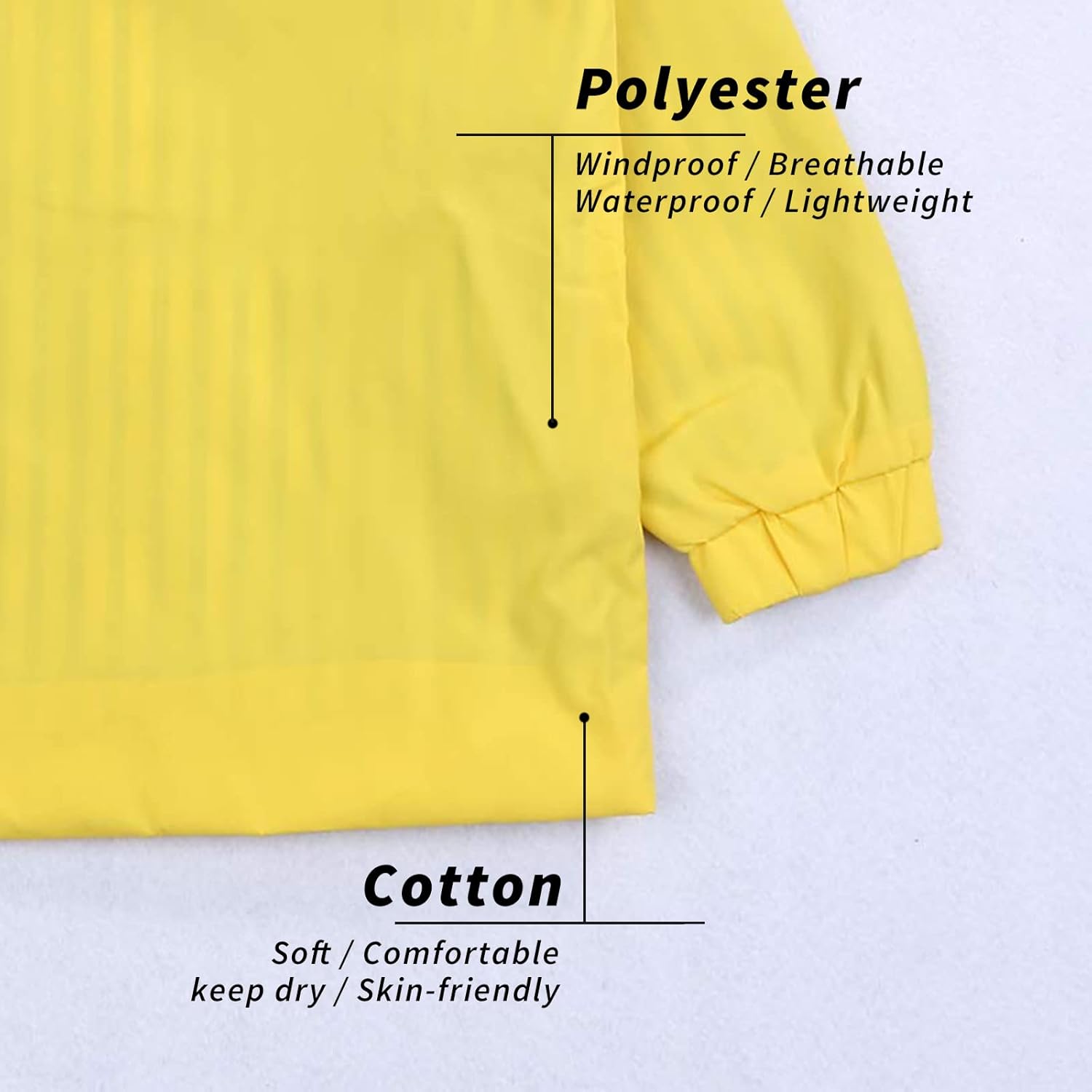 YOUNGER TREE Toddler Baby Boy Girl Duck Raincoat Cute Cartoon Hoodie Zipper Coat Outfit - Image 5