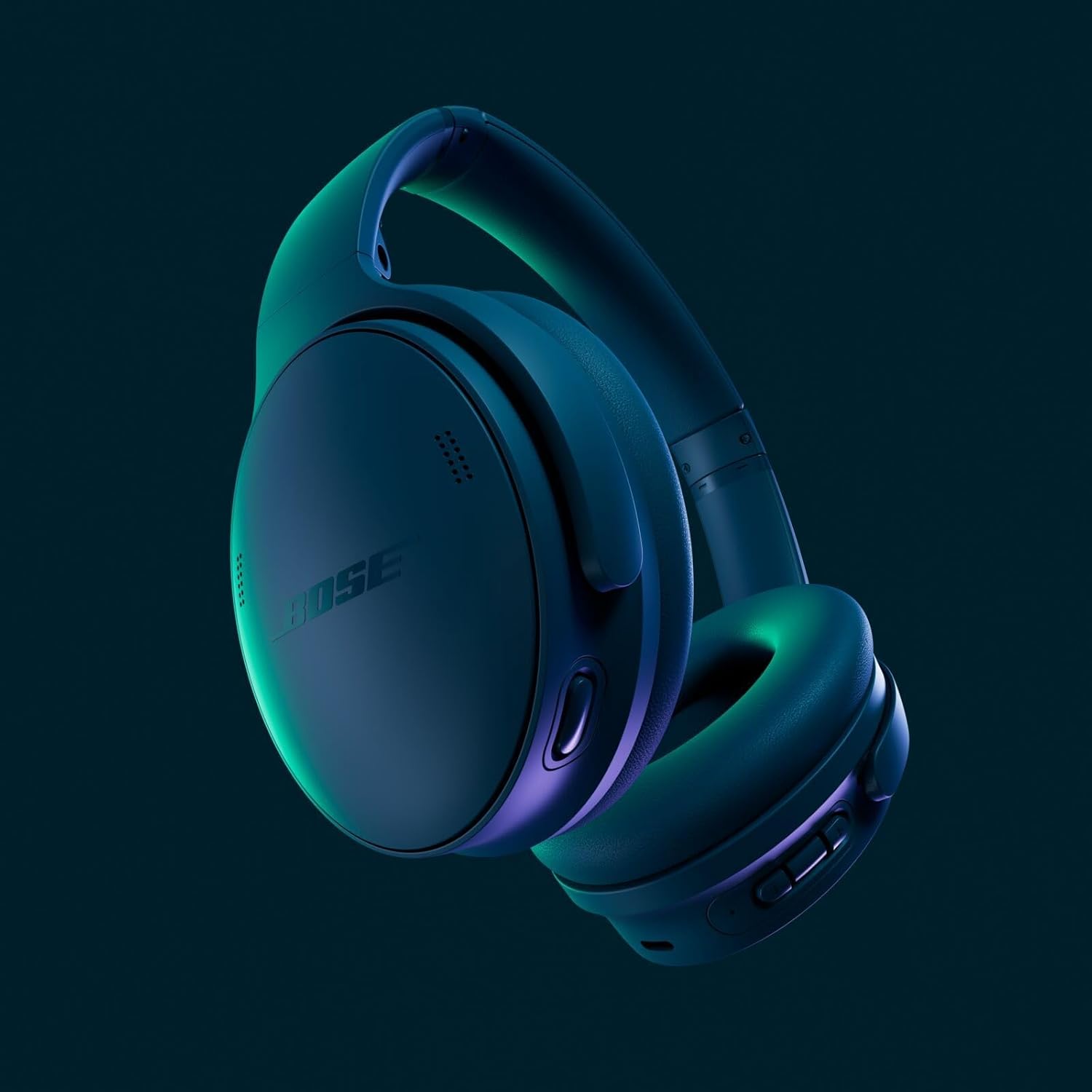 Bose QuietComfort Headphones - Wireless Bluetooth Headphones, Active Over Ear Noise Cancelling and Mic, USB-C Charging, Deep Bass, Up to 24 Hours of Playtime, Twilight Blue - Limited Edition Color - Image 2