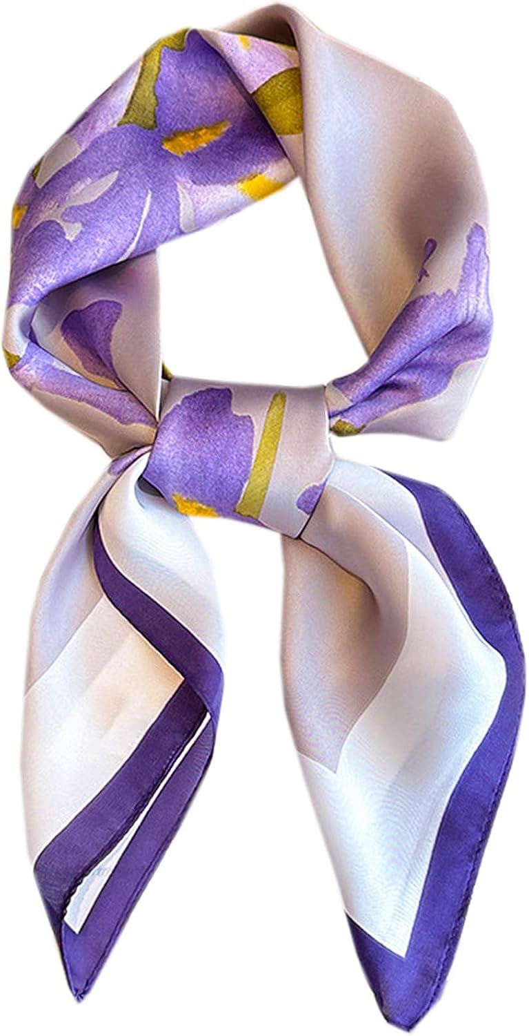 Neck Scarf For Womens Silky Head Scarves Hair Bandanas Square Scarf Fashion Accessories lightweight