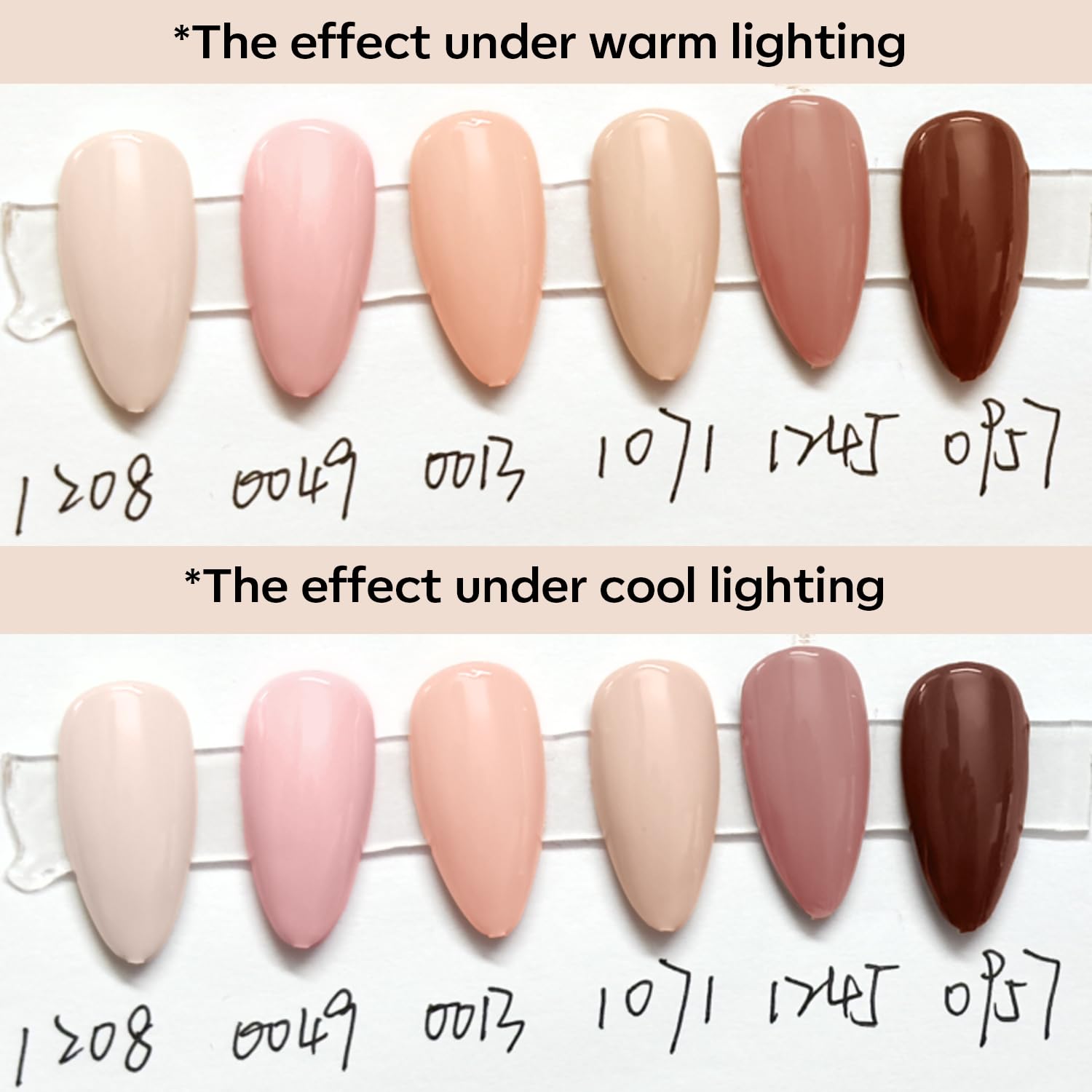 modelones Gel Nail Polish Kit -6 Colors Nude Pink Milky White Spring Gel Polish Set Skin Tones Neutral Brown Soak Off Gel Nail Kit Manicure DIY Nail Art Salon Home Gift - Image 9