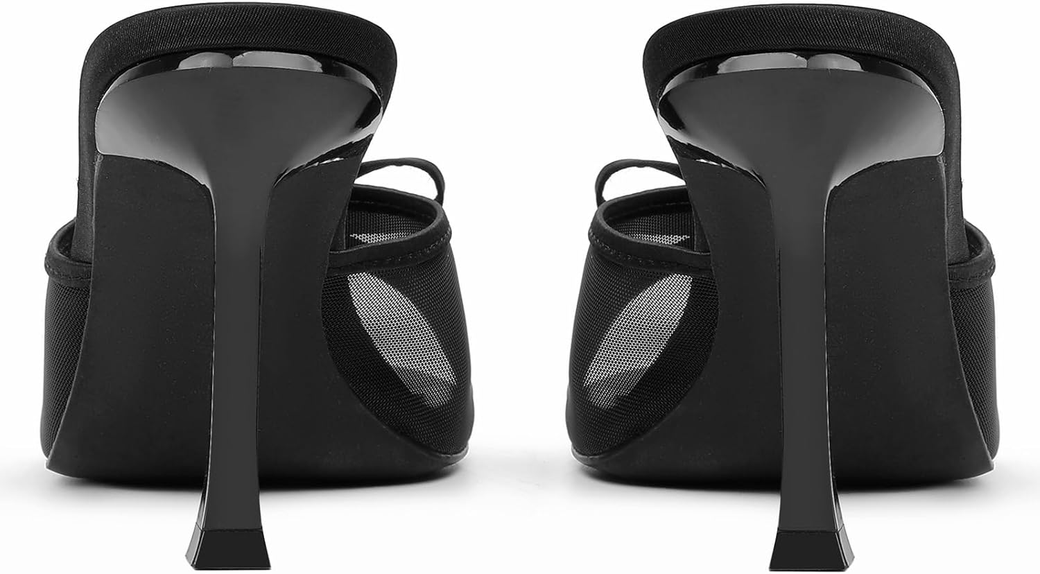 Mostrin Kitten Heels for Women Round Toe Heels With Bow Vintage Mules Sexy Slip on Stiletto Backless Sandals for Party Daily - Image 7