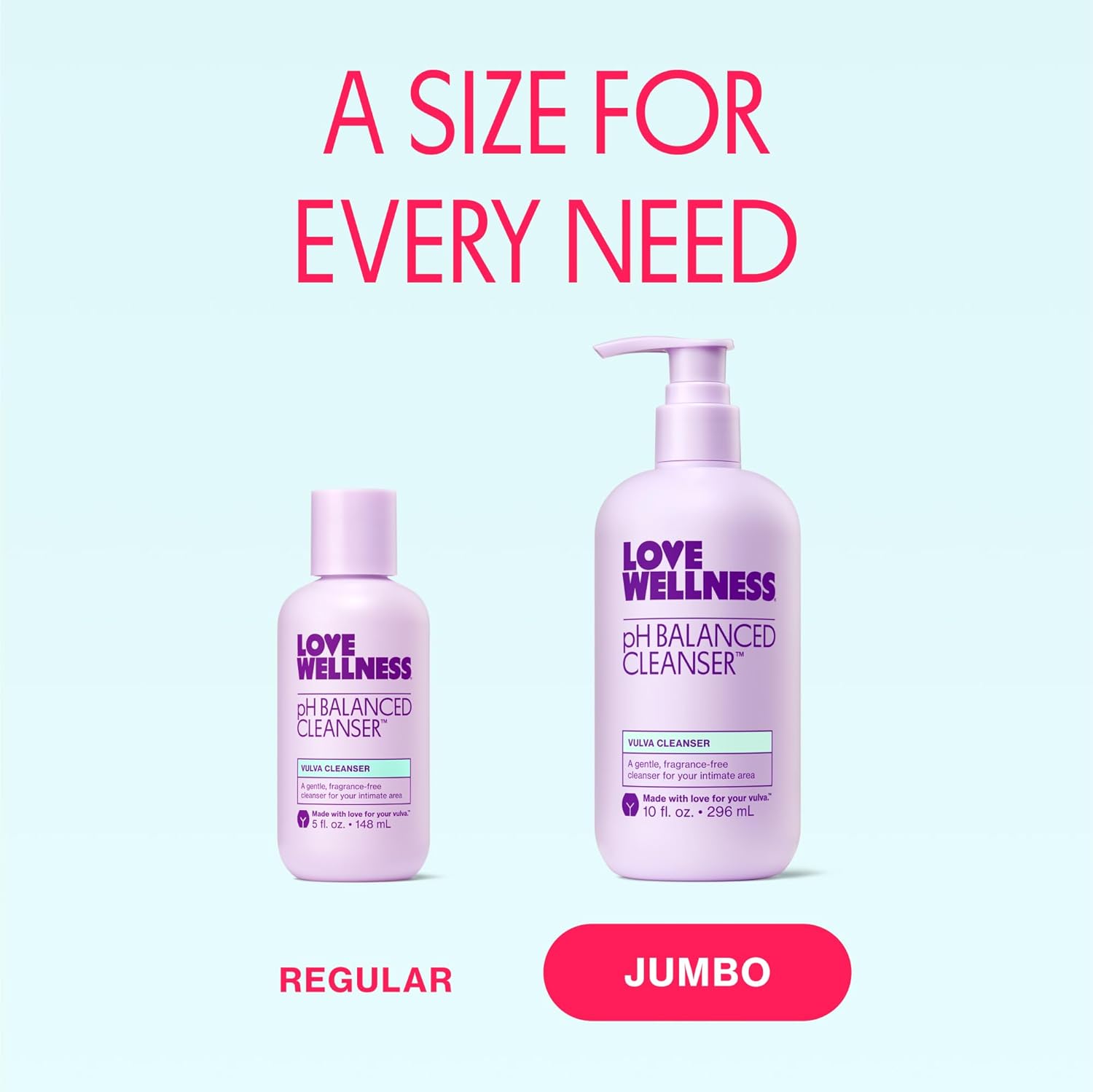 Love Wellness pH Balancing Cleanser | Feminine Vulva Wash for Intimate Health & Hygiene | Fragrance-Free, Non-Irritating & pH Matched | With Aloe Vera & Calendula for Sensitive Skin | 10 Fl Oz - Image 4