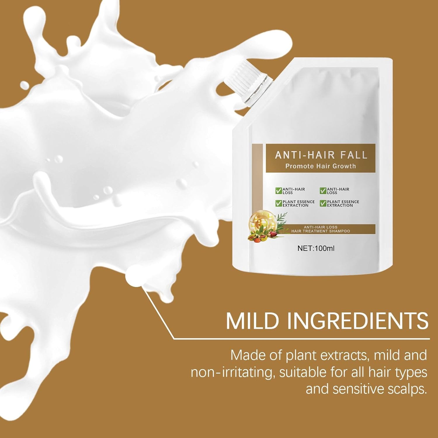 2Pcs Anti-Hair Fall Hair Loss Shampoo, Anti-Hair Fall Promote Hair Growth, Anti Hair Loss Shampoo, Moisturizing & Promoting Hair Growth, Suitable for All Hair Types (2PCS) - Image 4