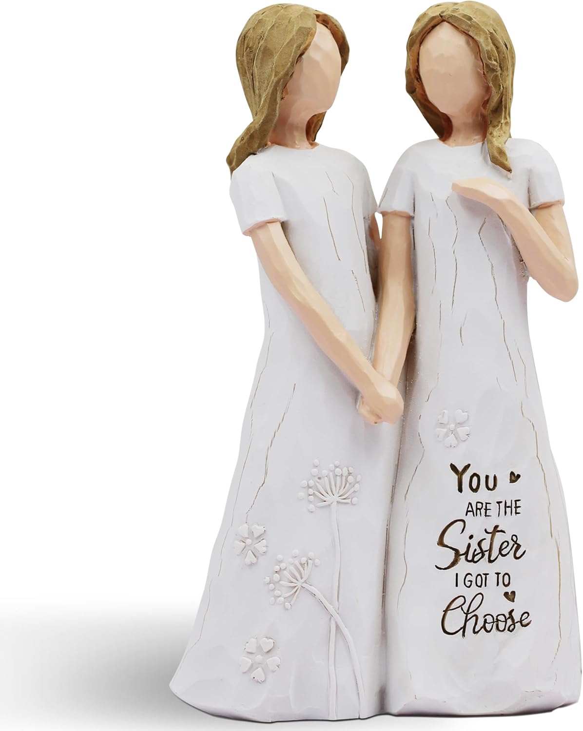 BORLESTA Best Friend Birthday Gifts for Women - Friendship Gifts for Women, Gift for Friends Women, Sister Birthday Gift, Bestie Gift for Women - Friend Hand-Painted Figure