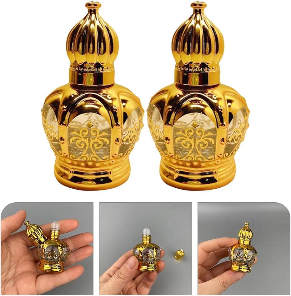 Lurrose Essential Oil Roller Bottles, Arabic Perfume Empty Bottles, Travel Mini Arabic Bottle - Image 9