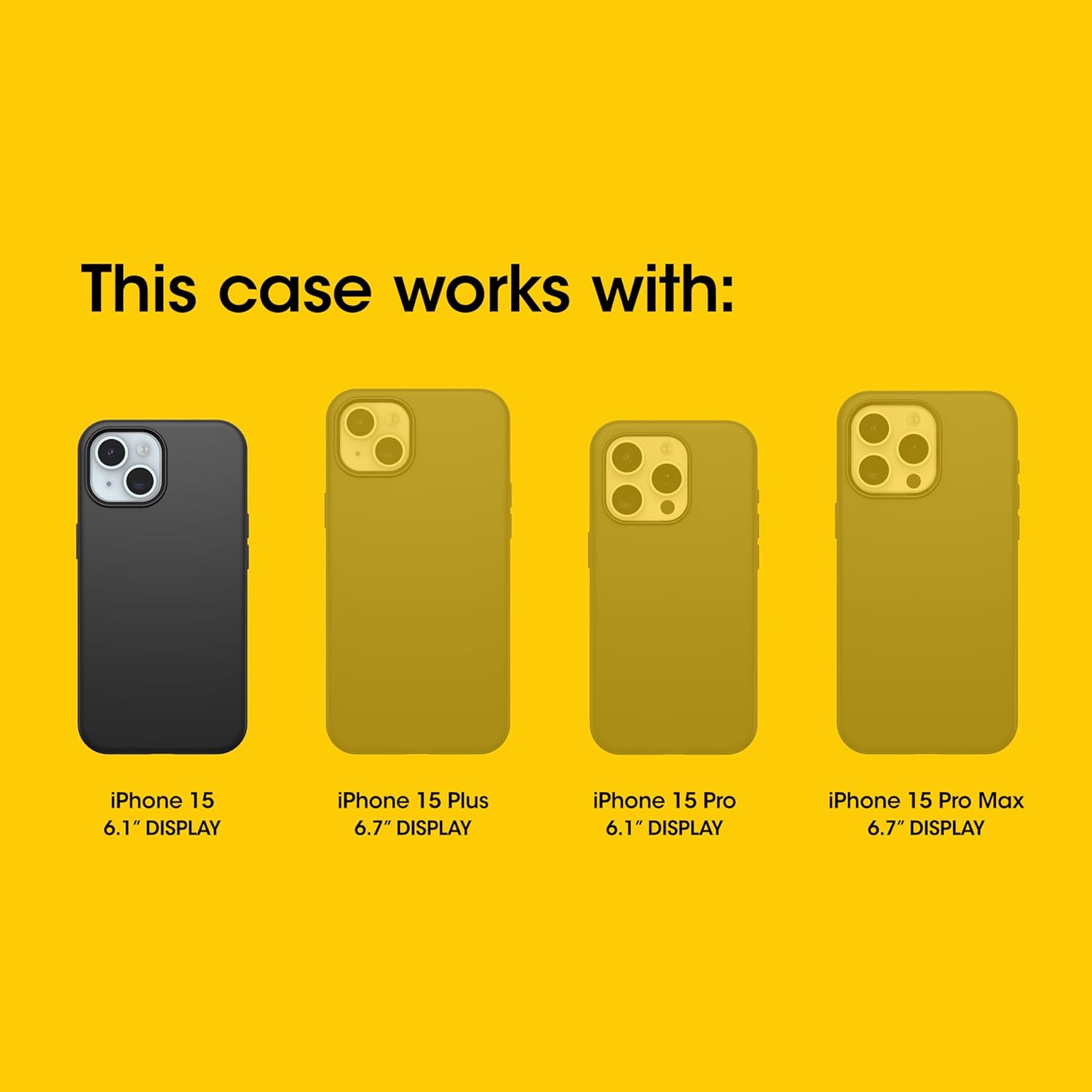 OtterBox iPhone 16e, 15, 14, & 13 Commuter Series Case - Crisp Denim (Blue), Slim & Tough, Pocket-Friendly, with Port Protection - Image 2