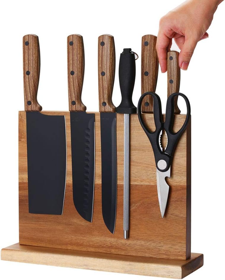 Home Kitchen Magnetic Knife Block Holder Rack Magnetic Stands with Strong Enhanced Magnets Multifunctional Storage Knife Holder - Image 2