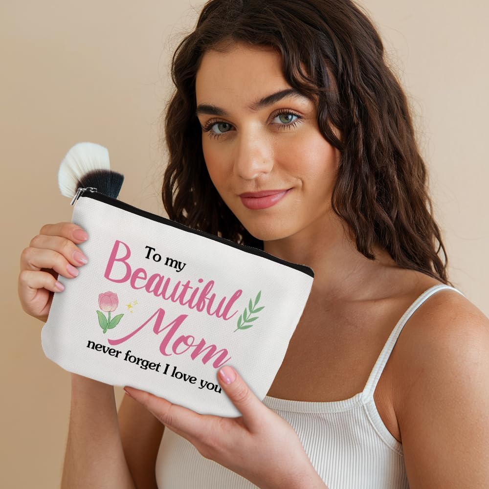 Mothers Day Gifts for Mom Christmas Stocking Stuffers Birthday Valentines Day Easter Womens Day Thanksgiving Halloween Retirement Thank You Sentimental Makeup Bag I Love You Gifts Ideas for Mom - Image 3