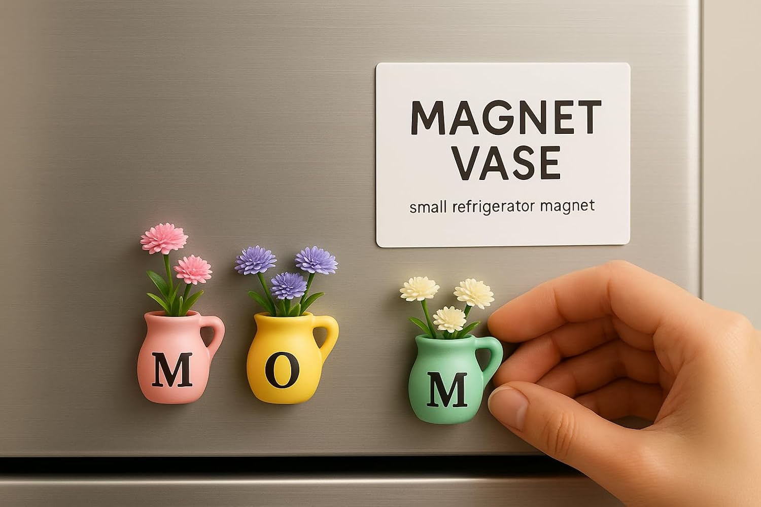 Mini Vase Magnets for Fridge - Christmas Mom Gifts from Daughter, Unique Birthday Gifts for Mom from Son, - Image 6
