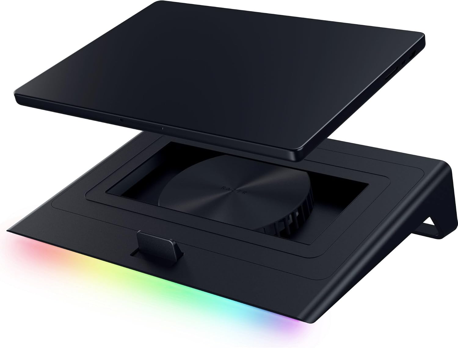 Razer Laptop Cooling Pad: Adaptive Smart - Intelligent Fan Control - Airtight Pressure Chamber - Fits Most Laptops & Macbooks 14” to 18" - Preset & Custom Fan Curves - 3 Port USB Type A - Chroma RGB - Image 11