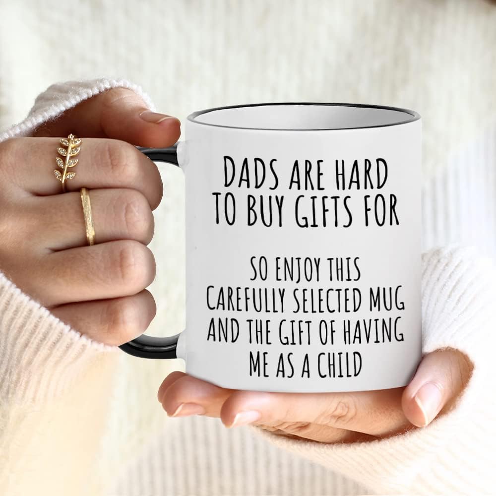 Fatbaby Funny Coffee Mug for Dad,Father's Day Christmas Birthday Gifts for Dad from Daughter Son,father Gifts Tea Cup 11OZ - Image 3