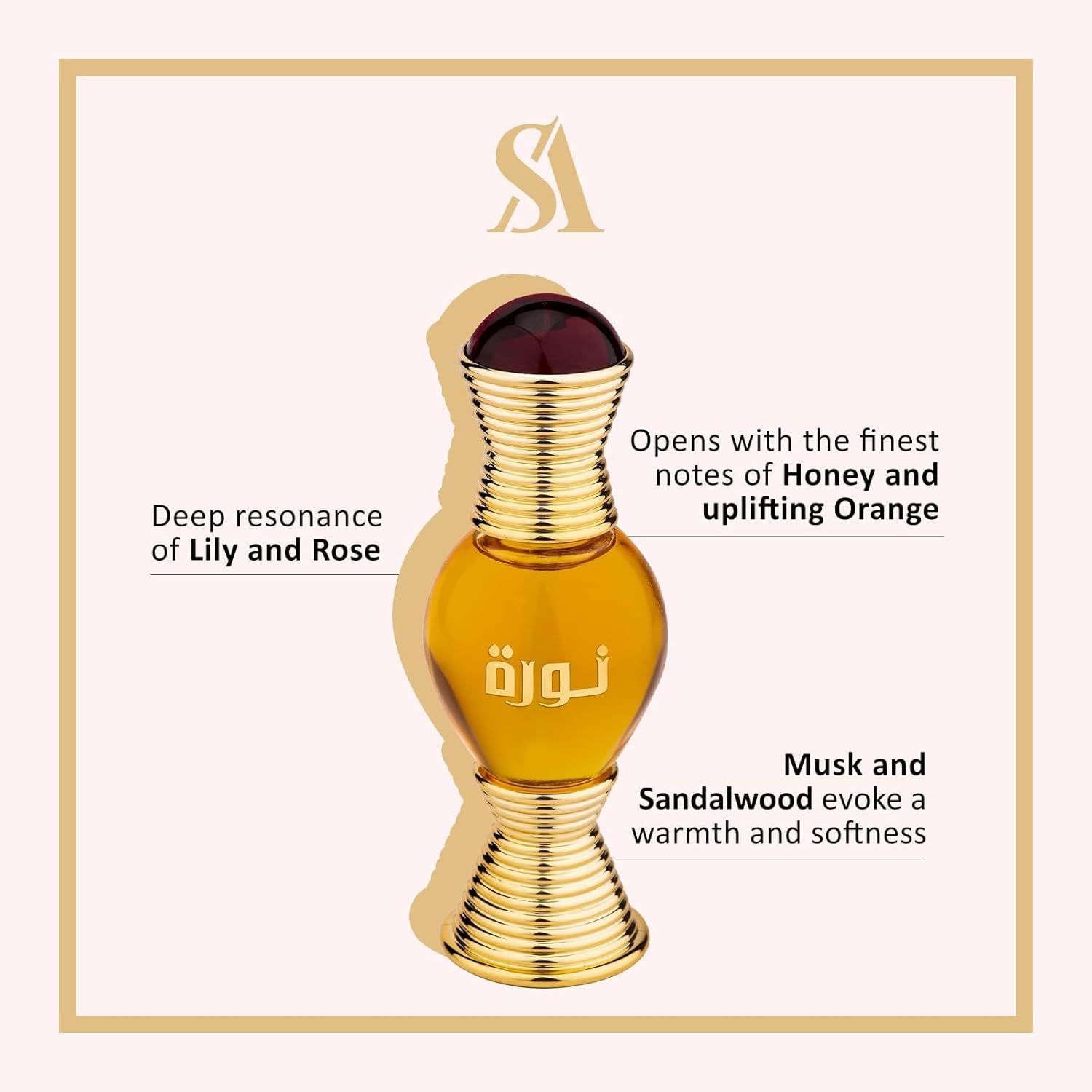 Swiss Arabian Noora - Luxury Products From Dubai - Long Lasting And Addictive Personal Perfume Oil Fragrance - A Seductive Signature Aroma - 0.6 Oz - Image 2