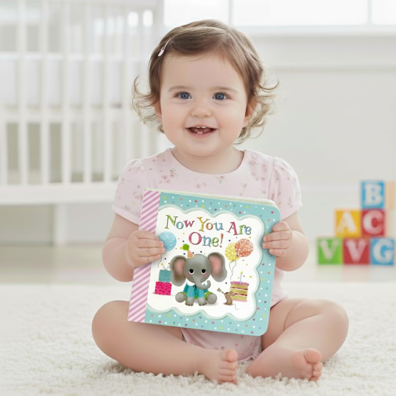 Now You Are One: Little Bird Greetings, Greeting Card Board Book with Personalization Flap, 1st Birthday Gifts for One Year Olds - Image 10
