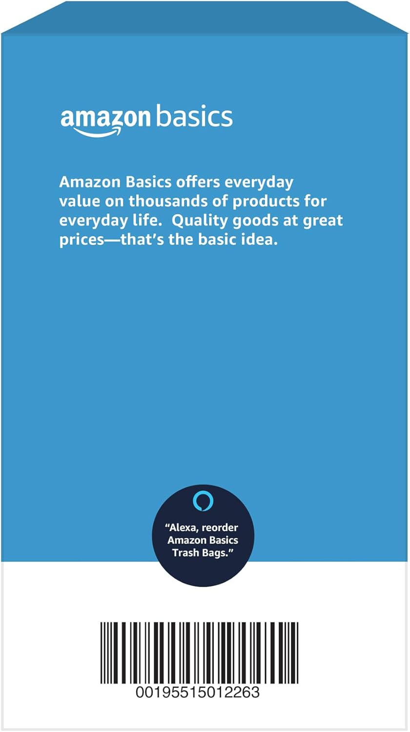 Amazon Basics Multipurpose Drawstring Trash Bags, 30 Gallon Capacity, Tear Resistant, 50 Count (Previously Solimo) - Image 5