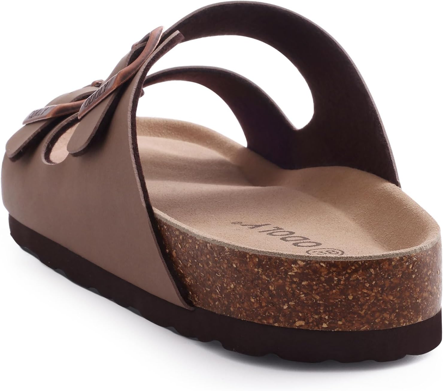 ODOLY Unisex Cork Footbed Slide Sandal, Arch Support Summer Outdoor Sandals with Adjustable Buckle for Women and Men - Image 5