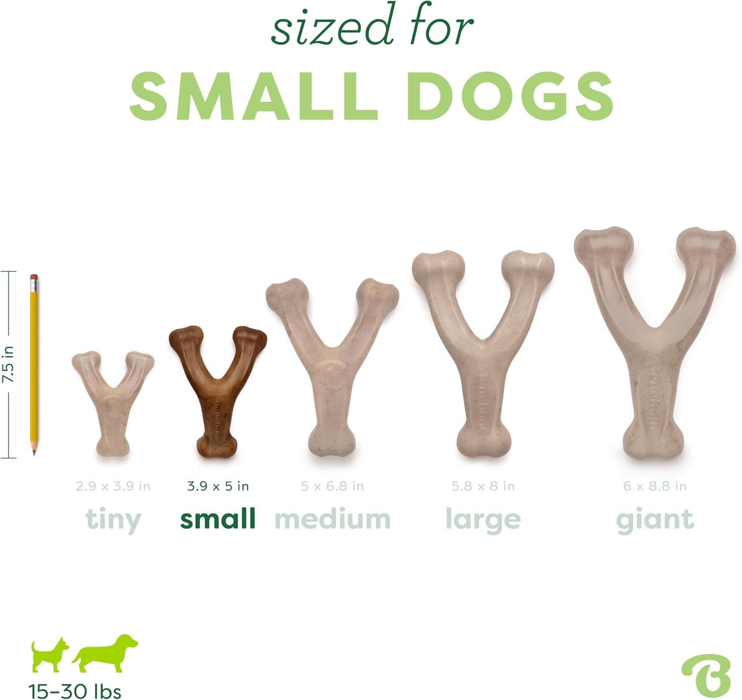 Benebone Wishbone Durable Dog Chew Toy for Aggressive Chewers, Made in USA, Small, Real Bacon Flavor - Image 4