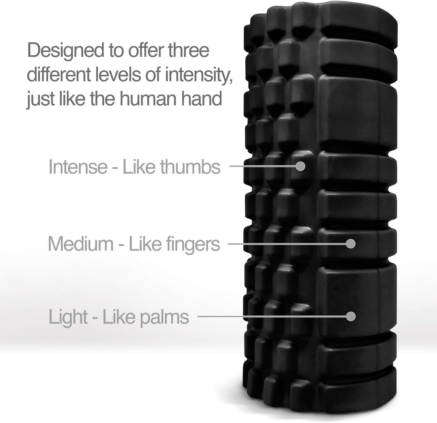Trigger Point Releasing Foam Massage Roller with Medium Compression for Exercise, Stretching, and Muscle Recovery - Relieves Muscle Tightness, Improves Mobility, and Circulation - Image 3