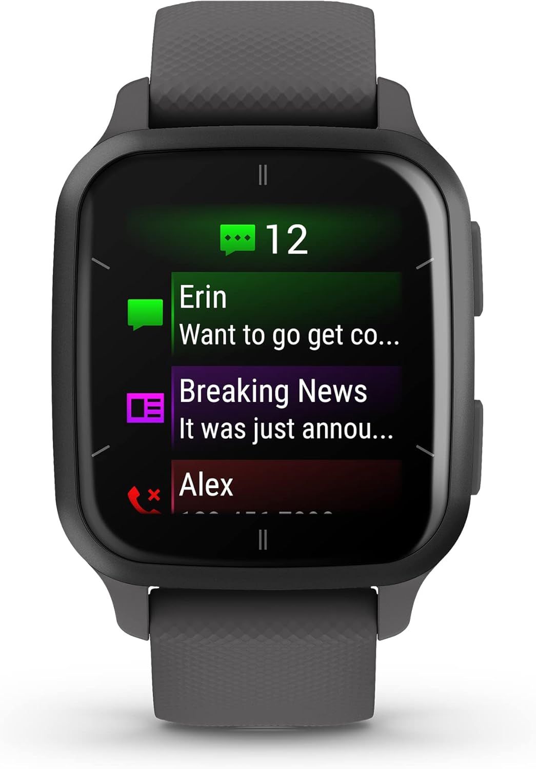 Garmin Venu® Sq 2 GPS Smartwatch - AMOLED Display, All-Day Health Monitoring, Long Battery Life, Activity & Heart Rate Tracker, Slate and Shadow Gray - Image 2