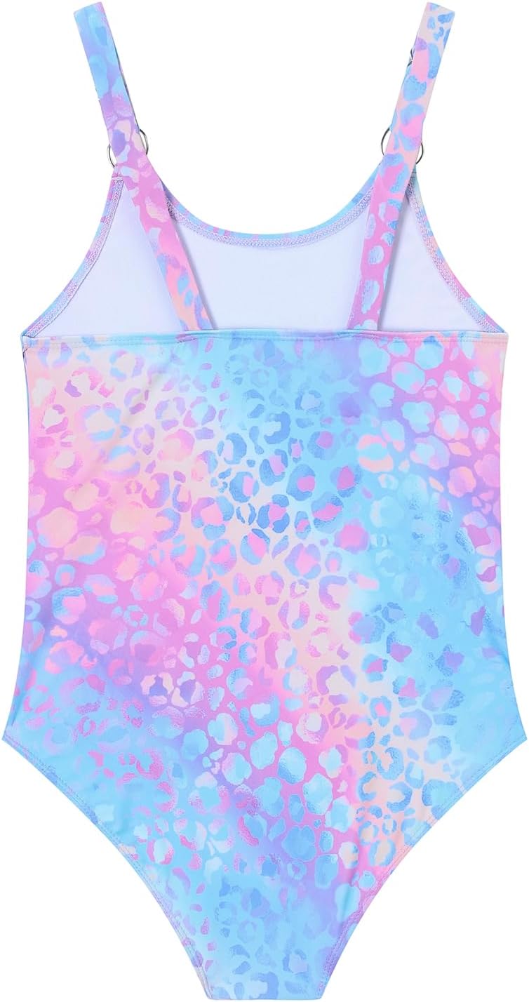 Girls One Piece Swimsuit Quick Dry Swimwear Swimming Beach Bathing Suit for 5-14 Years - Image 2