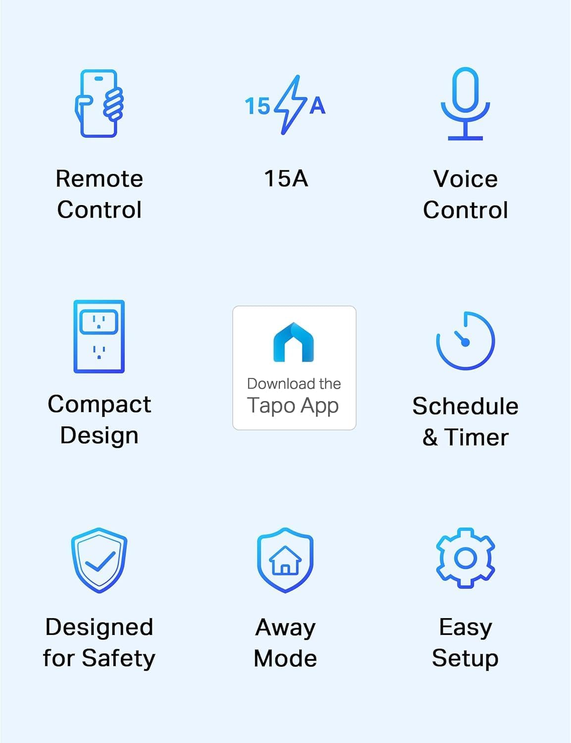 TP-Link Tapo Smart Plug Mini 15A, Smart Home Wi-Fi Plug, Super Easy Setup, Compatible with Alexa & Google Home, No Hub Required, UL Certified, 2.4G WiFi Only, White, Tapo P105(4-Pack) - Image 2