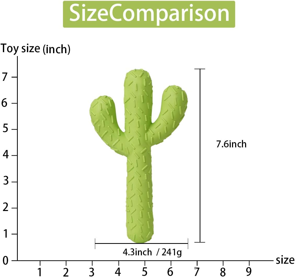 MewaJump Dog Chew Toys, Durable Rubber Dog Toys for Aggressive Chewers, Cactus Tough Toys for Training and Cleaning Teeth, Interactive Dog Toys for Medium/Large Dog - Image 6