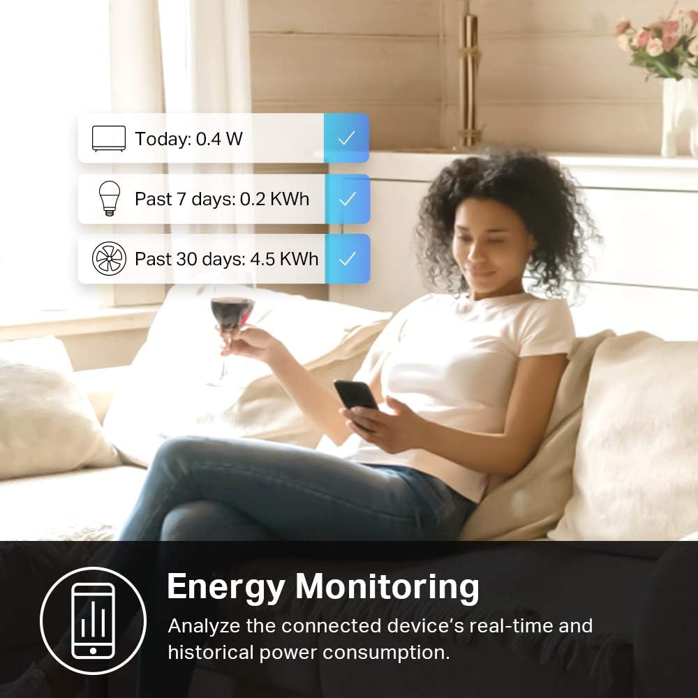 Kasa Smart Plug Mini with Energy Monitoring, Smart Home Wi-Fi Outlet Works with Alexa, Google Home & IFTTT, Wi-Fi Simple Setup, No Hub Required (KP115), White - Image 6