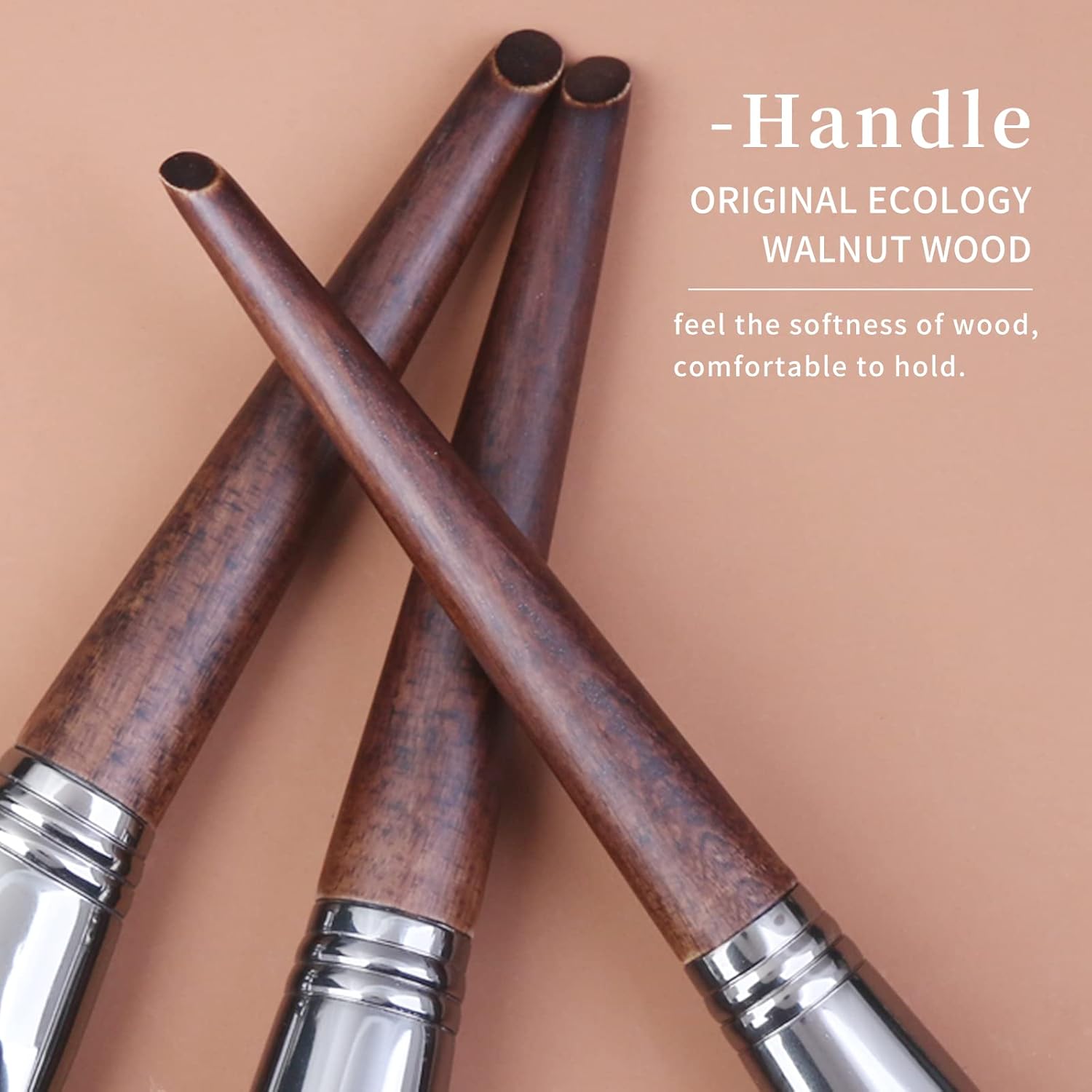 Deluxe Natural Goat Hair Makeup Brush Set with Case, 24 Cosmetic Brushes Makeup Set, Wooden Natural Makeup Brushes, Natural Bristle Makeup Brush, Natural Hair Makeup Brushes Set Professional. - Image 7
