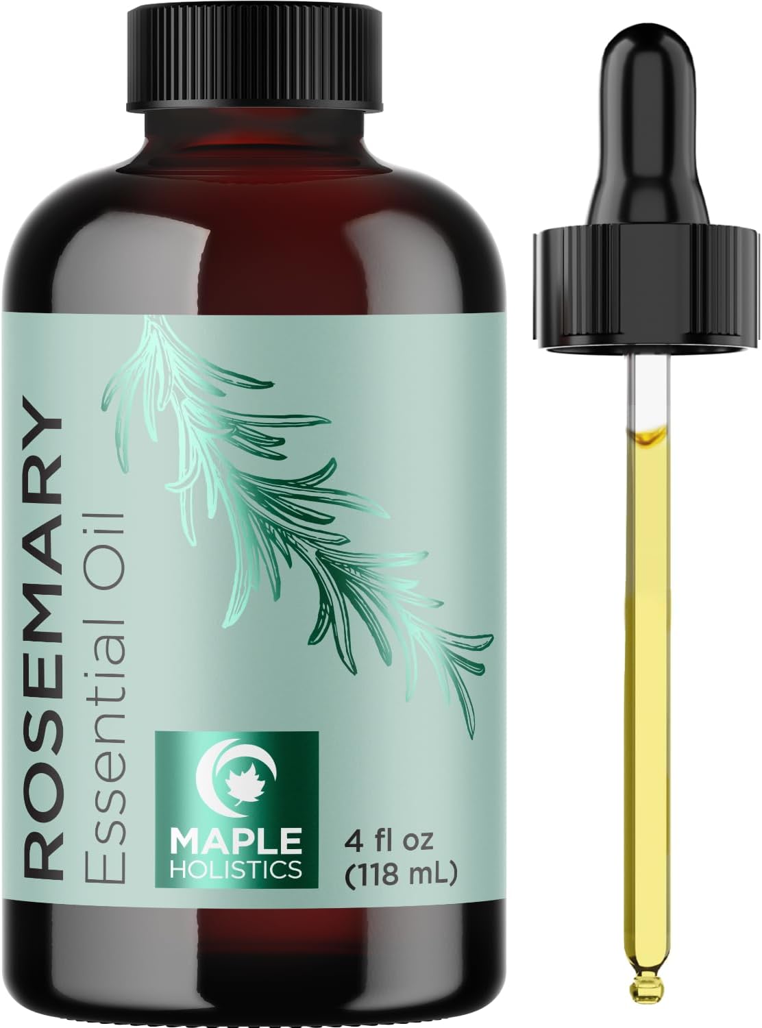 Pure Rosemary Essential Oil with Dropper - Undiluted Rosemary Oil for Hair Skin and Nails and Refreshing Aromatherapy Oil for Diffusers - Rosemary Essential Oil for Cleansing Dry Scalp Care 4oz - Image 8