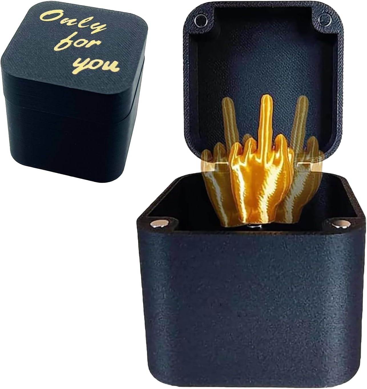 Middle Finger in A Box, Gifts for Men, Gag Gifts, Funny Gifts, Mens Birthday Gift Ideas, Quirky Joke Prank Gifts for Men, Pranks for Adults, Mens Gifts for Birthday Unique