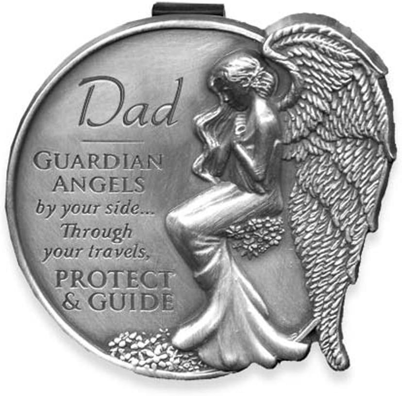 AngelStar 15681 Dad Guardian Angel Visor Clip Accent, 2-1/2-Inch , Grey
