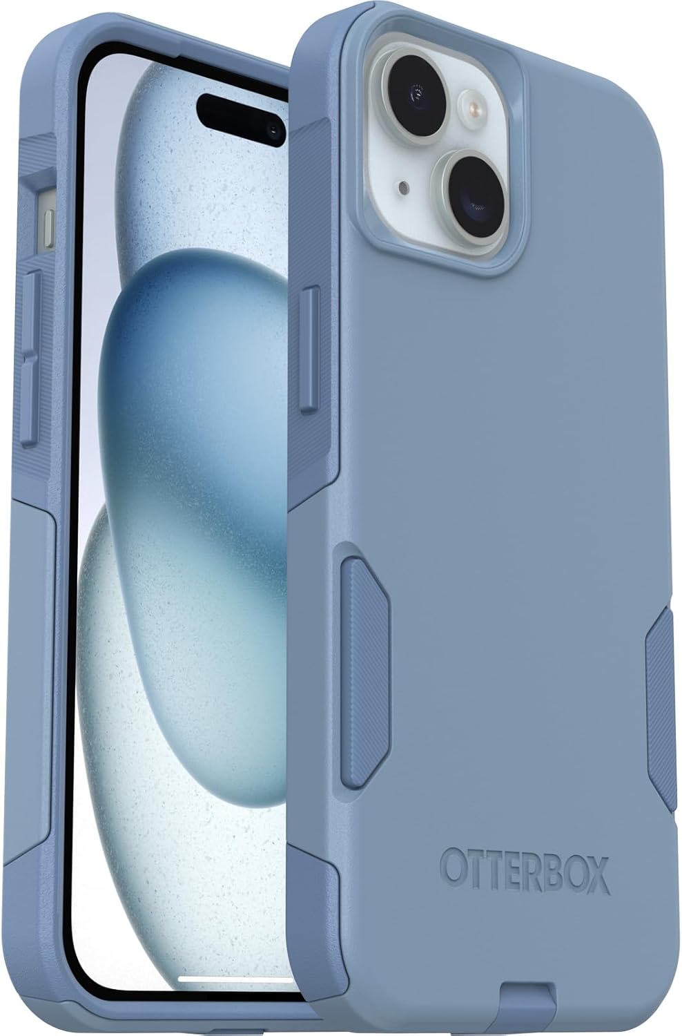 OtterBox iPhone 16e, 15, 14, & 13 Commuter Series Case - Crisp Denim (Blue), Slim & Tough, Pocket-Friendly, with Port Protection - Image 5