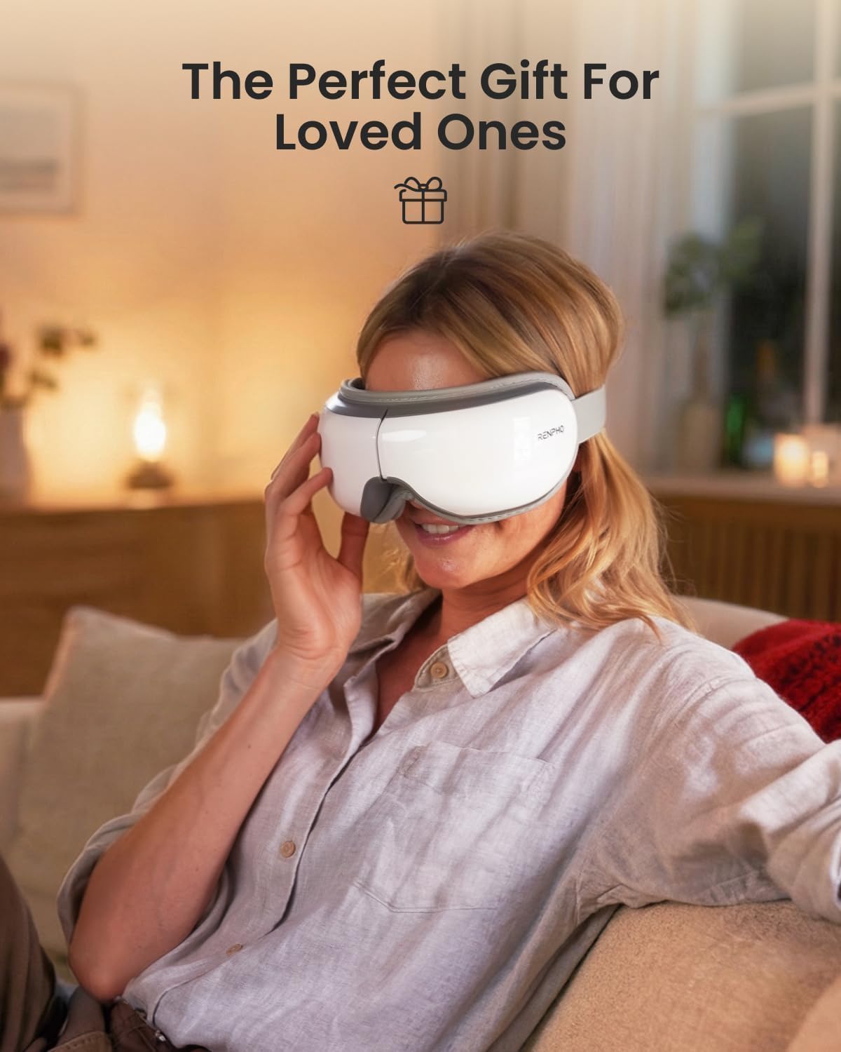 RENPHO Mothers Day Gifts for Women, Eye Massager with Heat, FSA Eligible HSA, Eye Mask for Migraine Relief, Birthday Gifts for Men Mom Her, Sleep Mask for Reduce Strain and Dry Eyes, Eyeris 1 - Image 2