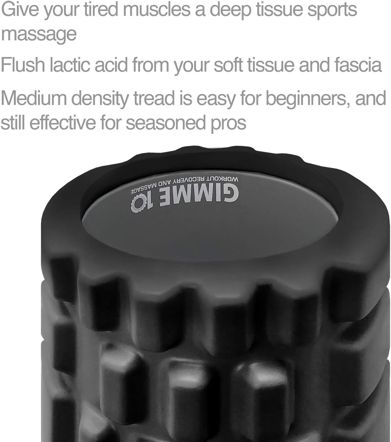 Trigger Point Releasing Foam Massage Roller with Medium Compression for Exercise, Stretching, and Muscle Recovery - Relieves Muscle Tightness, Improves Mobility, and Circulation - Image 2