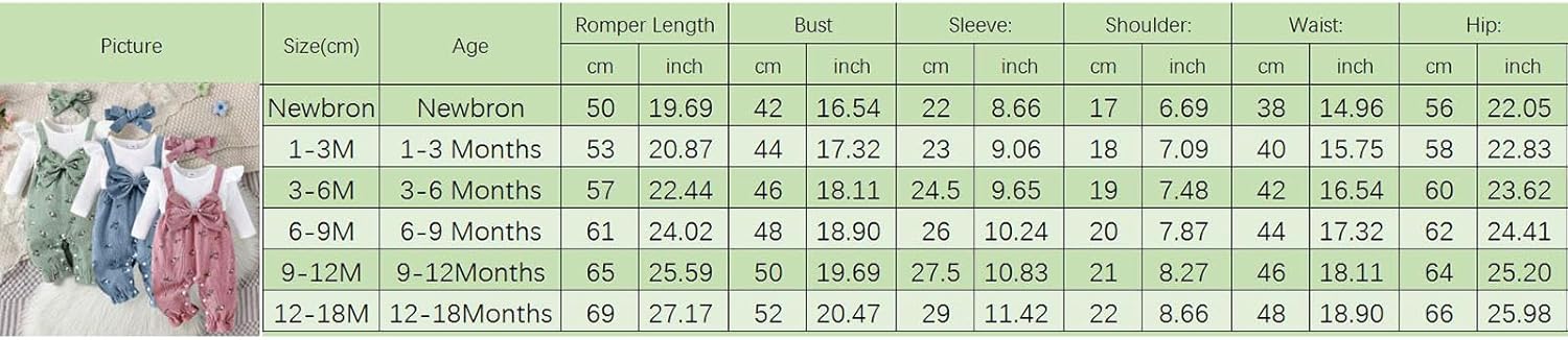 YINGISFITM Newborn Baby Girl Clothes Long Sleeve Romper One Piece Jumpsuit Fall Winter Infant Outfits 0 3 6 9 12 18 Months - Image 8