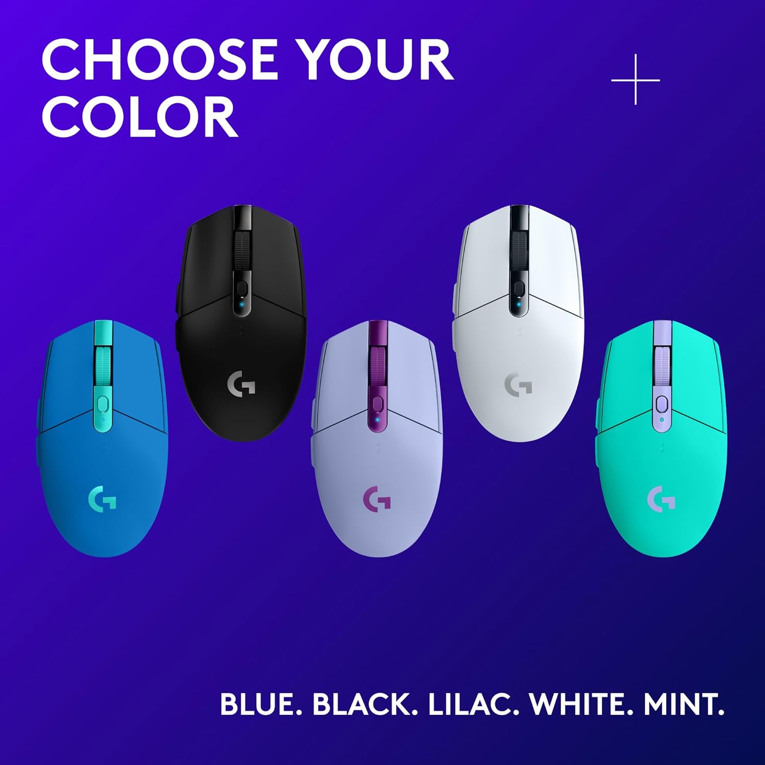 Logitech G305 Lightspeed Wireless Gaming Mouse, Hero Sensor, 12,000 DPI, Lightweight, 6 Programmable Buttons, 250h Battery, On-Board Memory, Compatible with PC, Mac - Lilac - Image 8