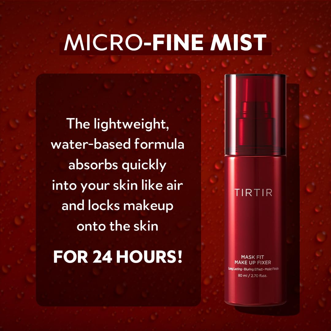 TIRTIR Mask Fit Make-up Fixer | 24H Transfer-Resistant Lightweight Non-Greasy Makeup Setting Spray 2.7 Fl Oz - Image 6