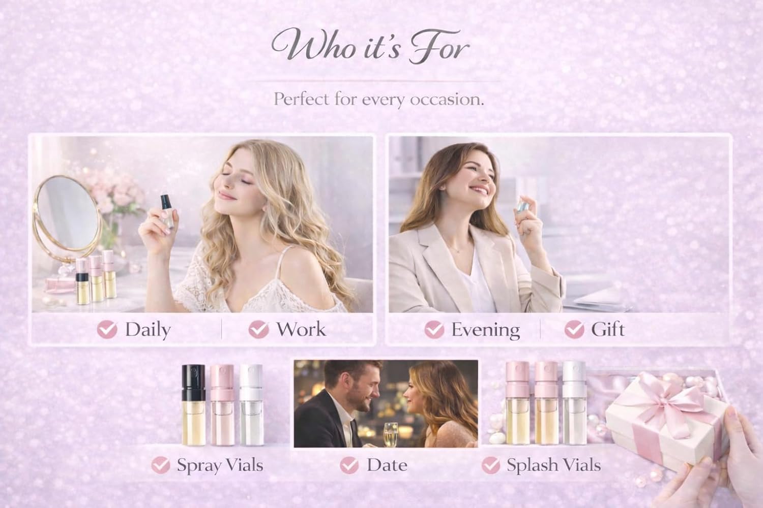 Women’s Designer Perfume Discovery Set – 10-Piece Assorted Fragrance Mini Vial Sampler Kit for Travel, Testing & Gift Ideas - Image 7