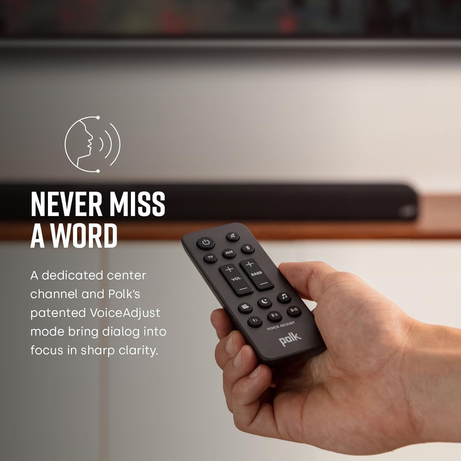 Polk Audio Signa S4 TV Sound Bar with Subwoofer - Dolby Atmos Audio VoiceAdjust & BassAdjust Technology, HDMI eARC, Wireless Subwoofer works with 8K, 4K, & HD TVs, Bluetooth, Wireless Streaming - Image 4