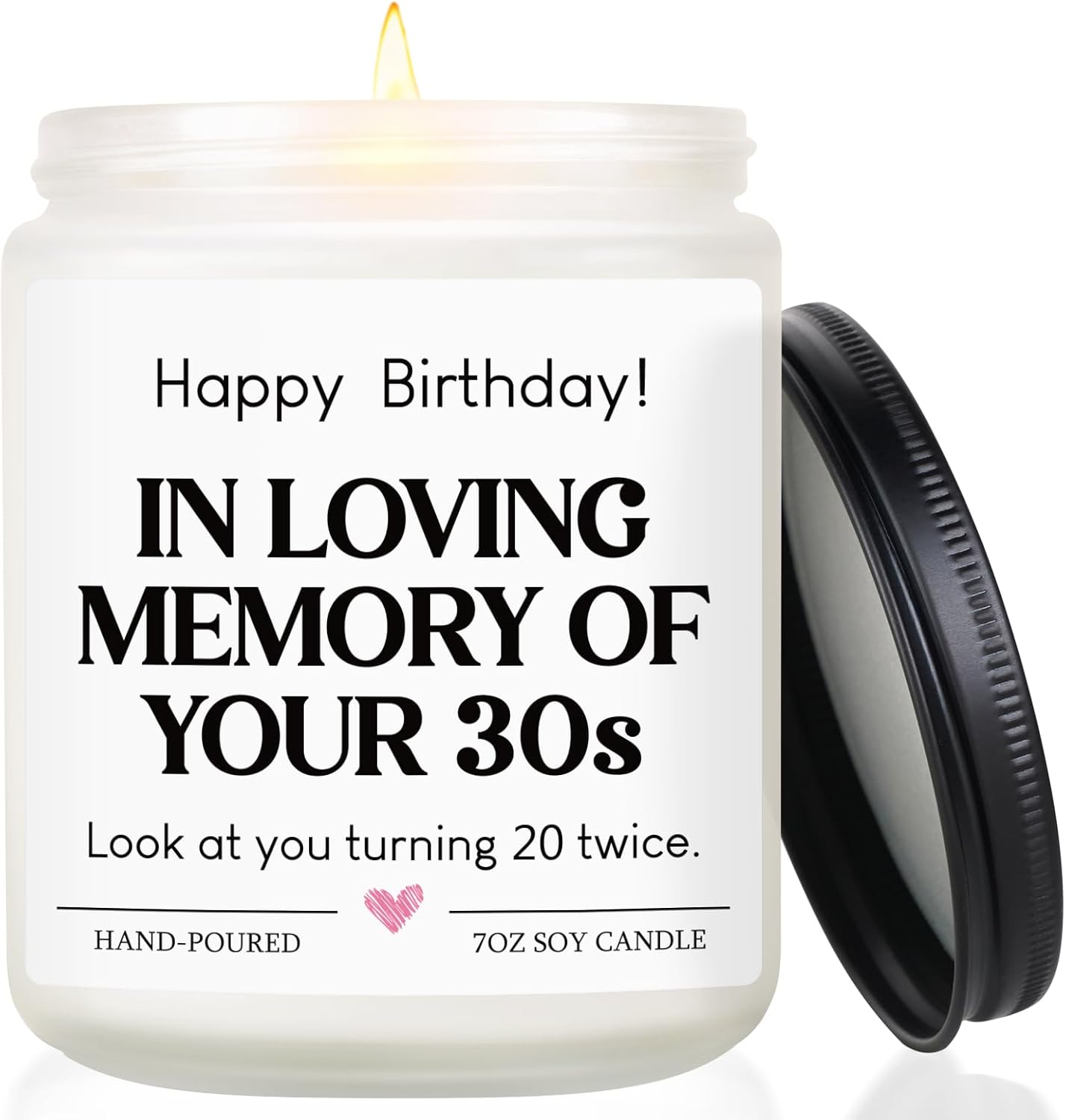 40th Birthday Gifts Women, 40th Birthday Decorations for Women/Men Unique, 40 and Fabulous Decorations Candle, Happy 1986 40 Year Old Birthdays Gifts Idea for Friend Sister Wife Husband Daughter