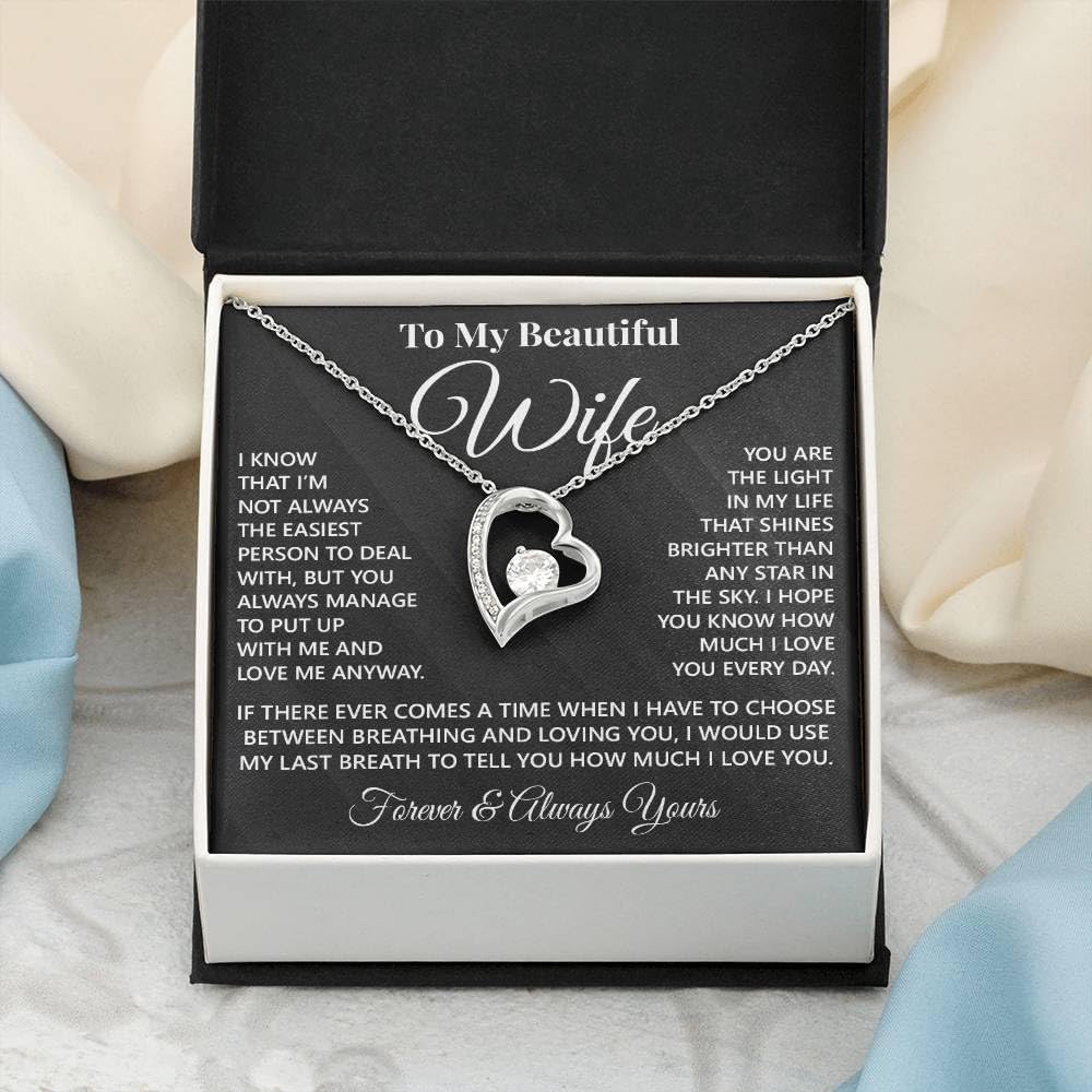 Jewelry To My Wife, The Best Gifts For Wife,Love Knot Necklace Gifts For Soulmate, Gift For Beautiful Wife, Necklace For Wife From Husband,Gifts For Wife Romantic, Christmas Gifts, Valentine Gifts - Image 3