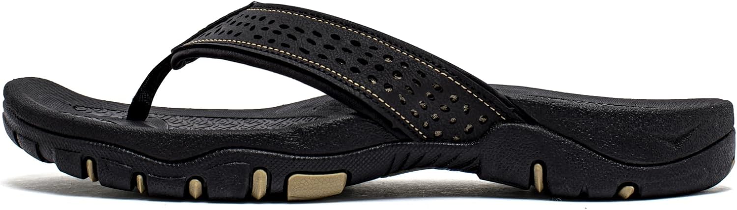 KIIU Mens Thong Sandals Indoor and Outdoor Beach Flip Flop - Image 2