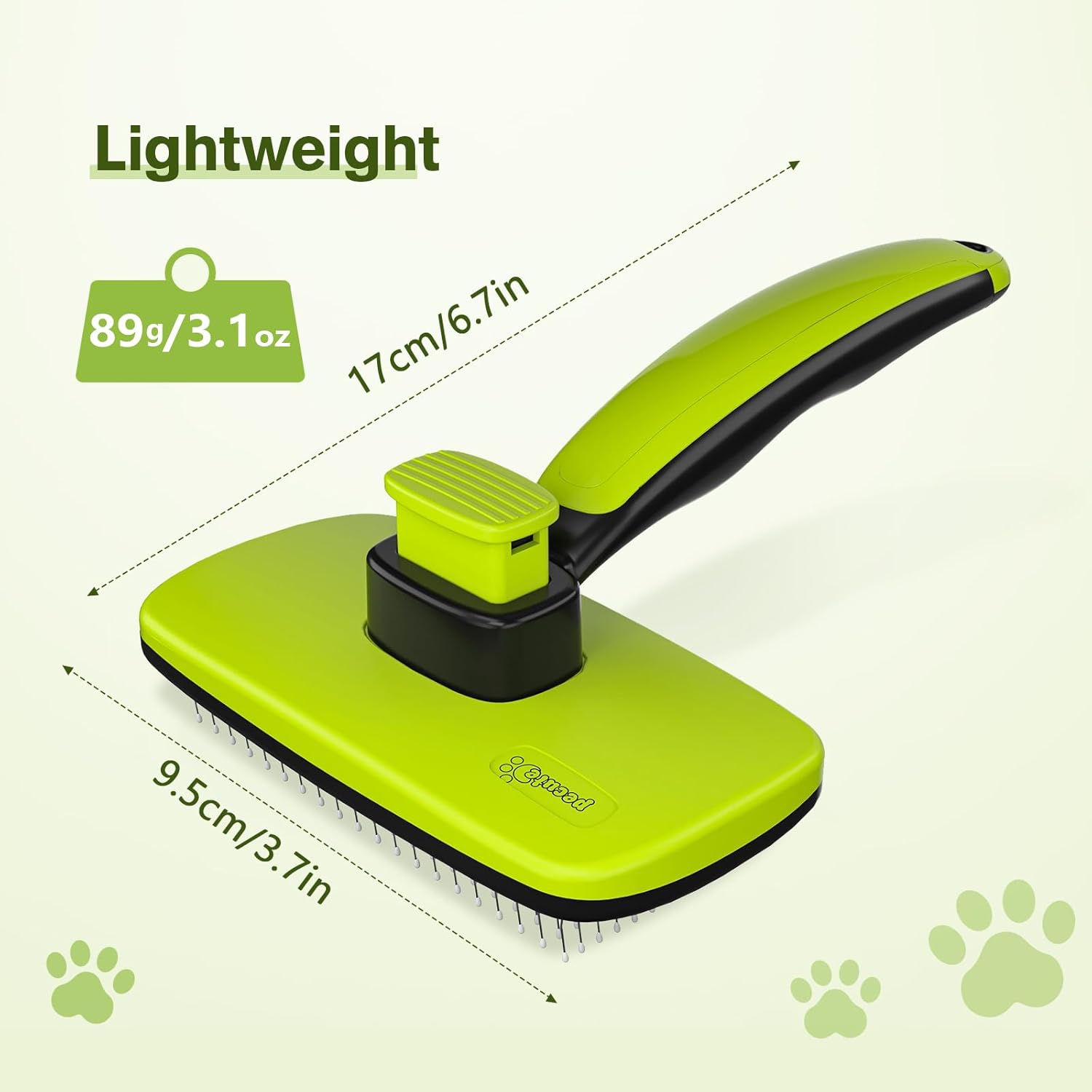 Pecute Self-Cleaning Slicker Brush for Dogs, Cats, Lightweight Dog Brush for Shedding Massaging Grooming, Cat Brush Gently Removes Loose Fur Undercoat for Small Dogs Cats Rabbits of All Hair Types - Image 8