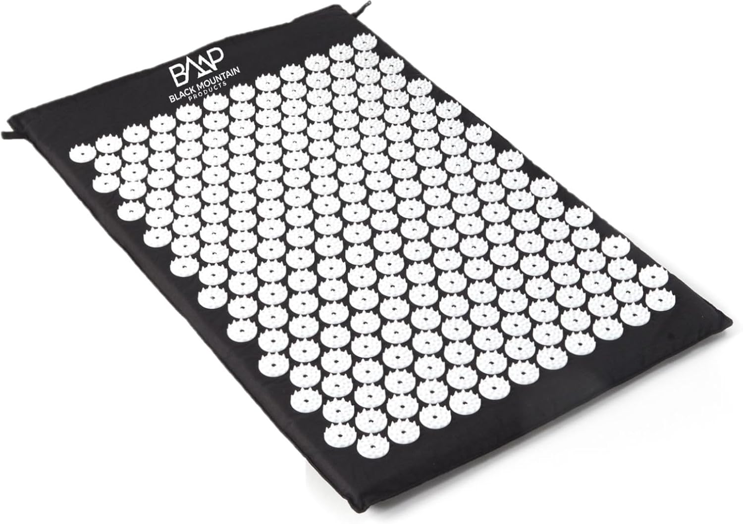 Black Mountain Products Acupressure Mat with Pillow & Carrying Bag - Acupressure Mat for Trigger Pt. Massage Therapy, Black - Image 2