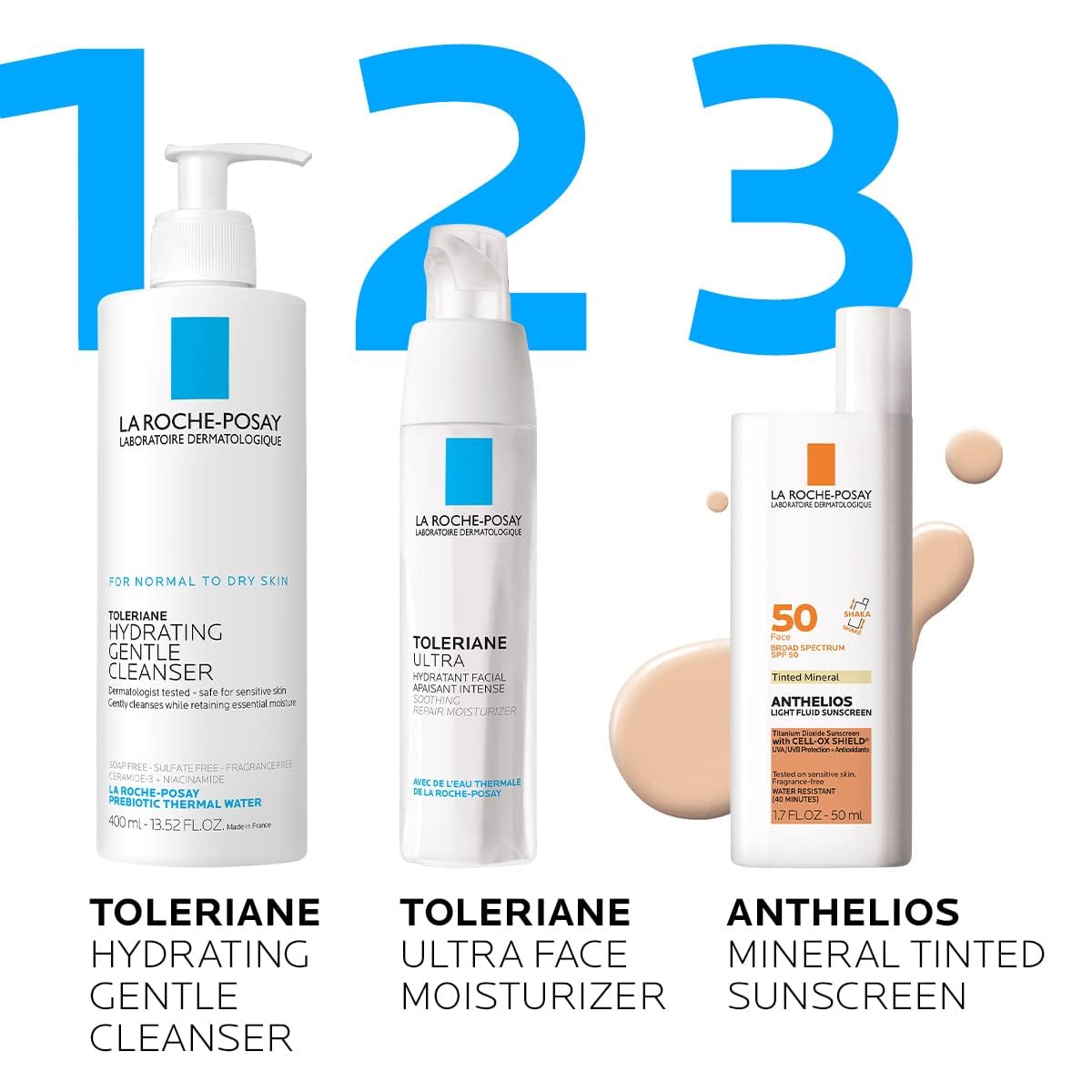 La Roche-Posay Anthelios Sunscreen SPF 40, Ultra-Light Fluid Broad Spectrum SPF 40, Face Sunscreen with Titanium Dioxide Mineral, Lightweight & Fast-Absorbing, Oil-Free, Matte Finish - Image 9