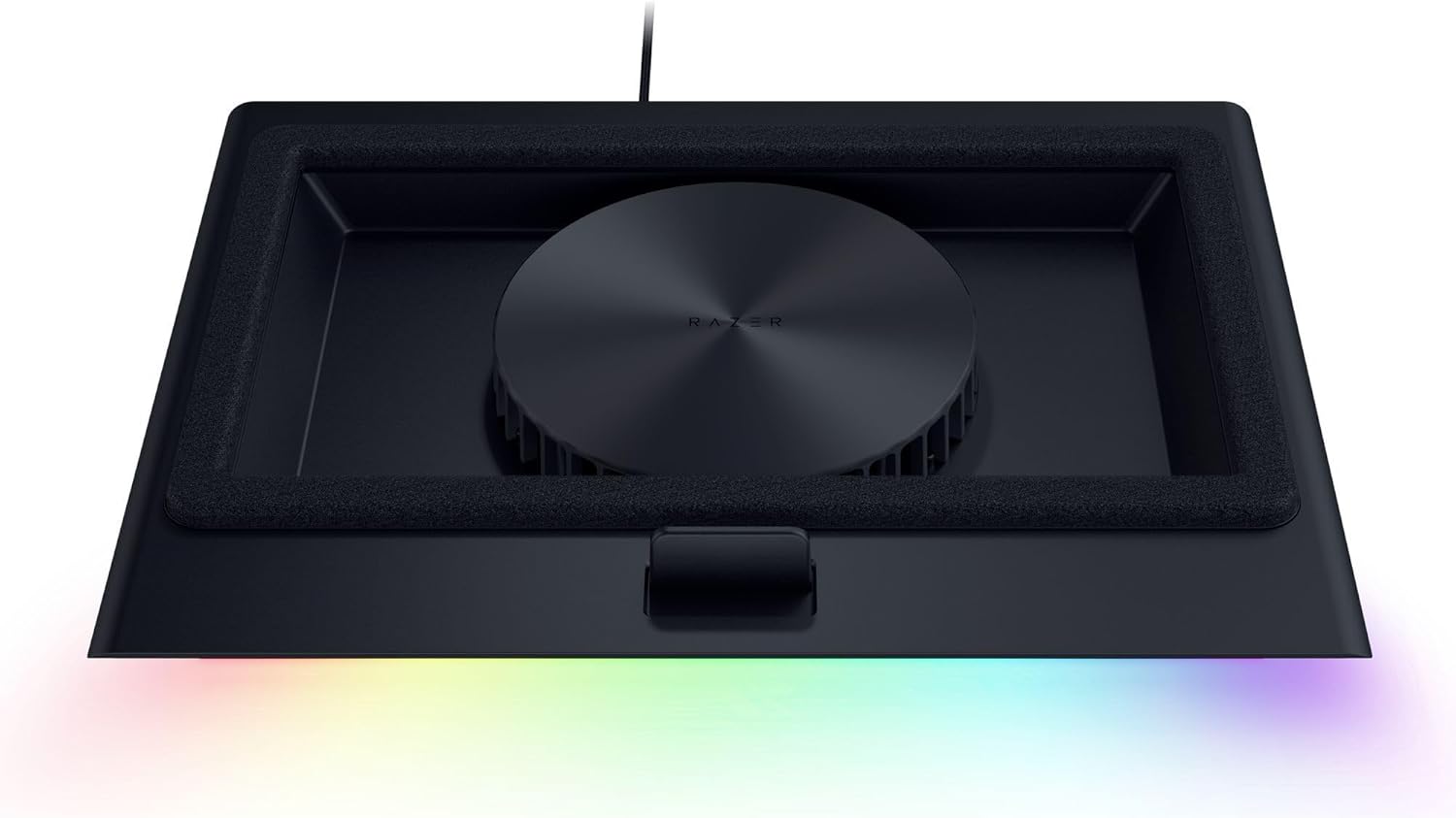 Razer Laptop Cooling Pad: Adaptive Smart - Intelligent Fan Control - Airtight Pressure Chamber - Fits Most Laptops & Macbooks 14” to 18" - Preset & Custom Fan Curves - 3 Port USB Type A - Chroma RGB - Image 9