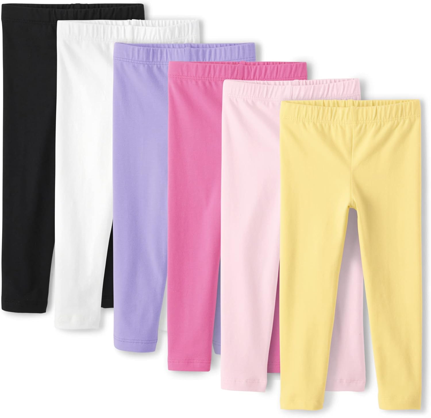 The Children's Place Baby Girls and Toddler Assorted Solid Leggings, Multipacks