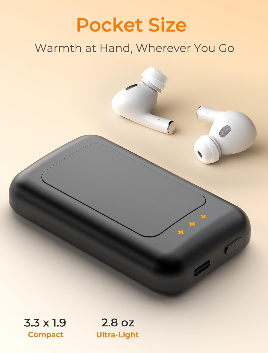 Electric Hand Warmers Rechargeable, Rechargeable Hand Warmer, Portable Hand Warmer for Outdoor Camping Hunting Golf Accessories, Gifts for Women Men - Image 5