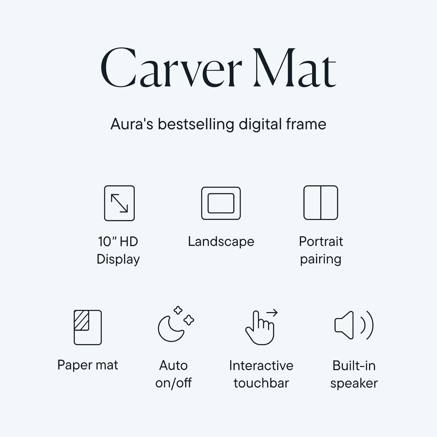 Aura Digital Picture Frame - 10.1" HD Mat Display | Wirecutter's Best Digital Frame for Gifting | Text Photos Directly to Your Frame from Anywhere | Quick & Easy Setup Over WiFi - Free App | No Fees - Image 5